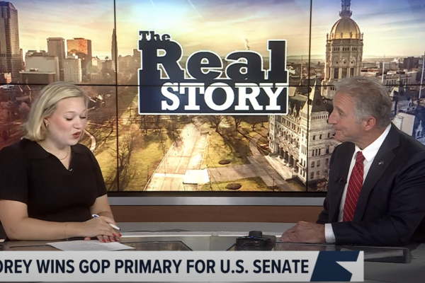 Emma Wulfhorst interviews Matt Corey on 'The Real Story' after Corey wins GOP primary for U.S. Senate.